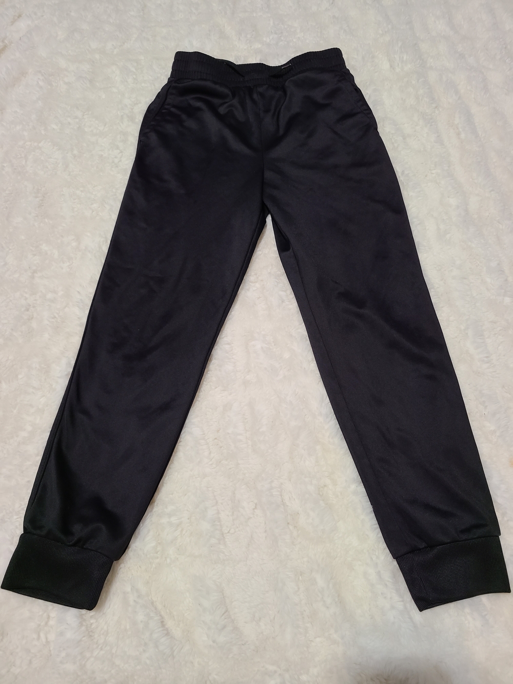 tek gear Black Athletic Jogger Pants with Neon Logo Size S (8)